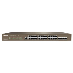 IP-COM Switch 24port Gigabit + 4xSFP + 1xConsole Layer 3 Managed PoE G5328P-24-410W