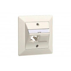 NET ACC OUTLET 2X1P 88X88/WHITE R310788 R&M