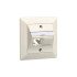 NET ACC OUTLET 2X1P 88X88/WHITE R310788 R&M