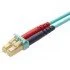 PATCH CABLE FO LC-DUPLEX LSZH/OM3 3M BEIGE/TURQ R323065 R&M