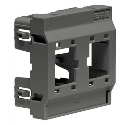 NET ACC MOUNTING PLATE 45X45/2X1PORT BLACK R313333 R&M
