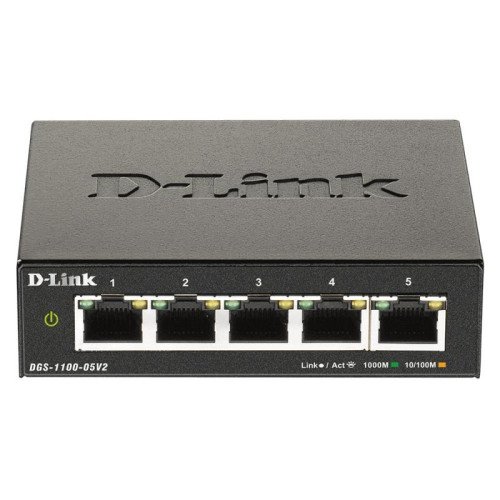 NET SWITCH 5PORT 10/100/1000M/DGS-1100-05V2/E D-LINK