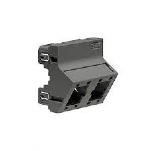 NET ACC ANGLED MOUNTING PLATE/45X45 2X1P BLACK R313331 R&M