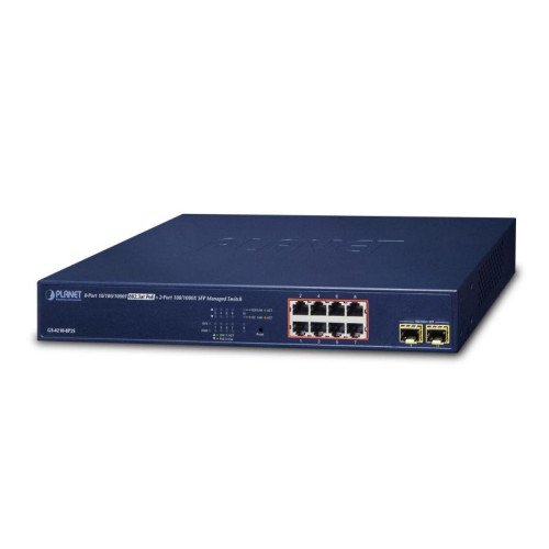 NET SWITCH 8PORT 1000M POE+/GS-4210-8P2S PLANET