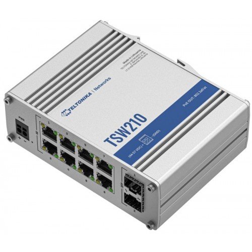 NET SWITCH 8PORT 10/100/1000/2SFP TSW210 TELTONIKA