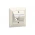 NET ACC OUTLET 2X1P 88X88/WHITE R310788 R&M
