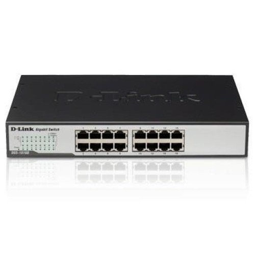 NET SWITCH 16PORT 10/100/1000T/RM DGS-1016D D-LINK