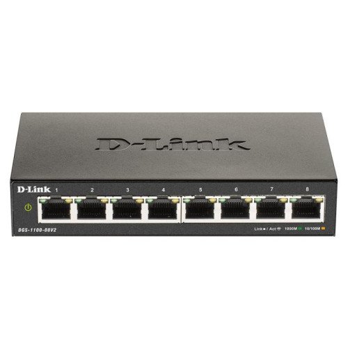 NET SWITCH 8PORT 10/100/1000/POE DGS-1100-08V2/E D-LINK