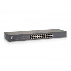 NET SWITCH 24PORT 10/100/1000M/GSW-2457 LEVELONE
