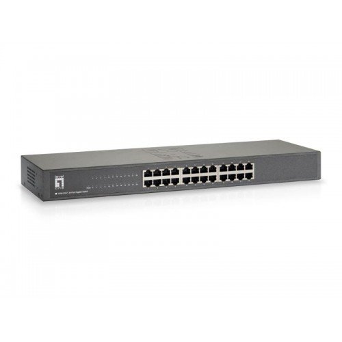 NET SWITCH 24PORT 10/100/1000M/GSW-2457 LEVELONE