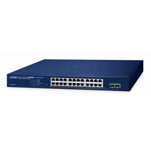 NET SWITCH 24PORT 1000M SFP/GS-2210-24P2S PLANET