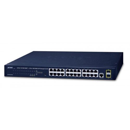 NET SWITCH 24PORT 1000M/GS-4210-24T2S PLANET
