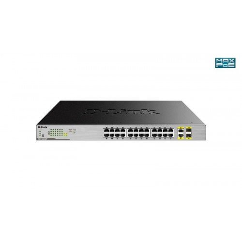 NET SWITCH 24PORT 10/100/1000/2COMBO DGS-1026MP D-LINK