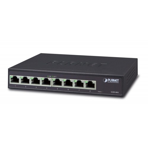 NET SWITCH 8PORT 1000M/GSD-805 PLANET