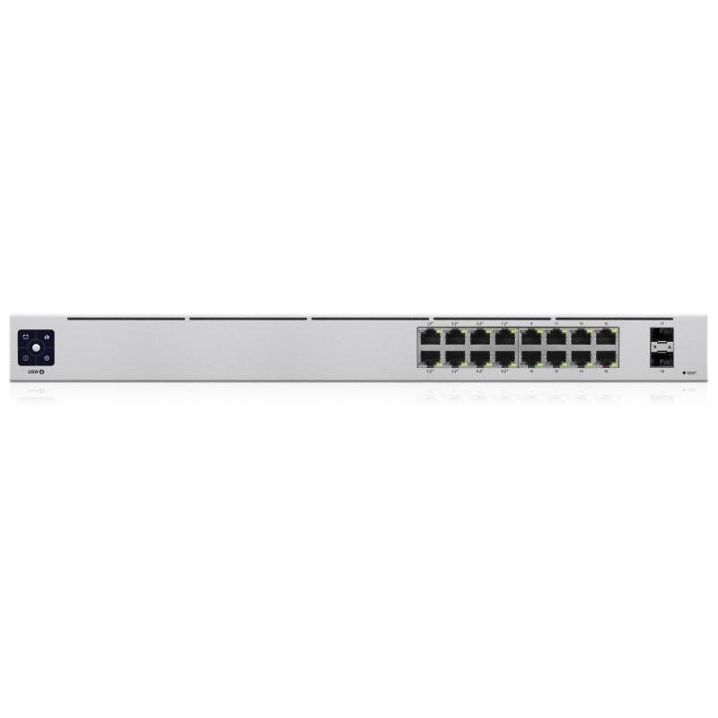 NET SWITCH 16PORT 1000M 2SFP/POE USW-16-POE UBIQUITI
