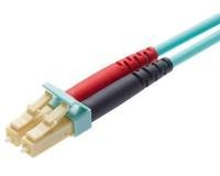 PATCH CABLE FO LC-DUPLEX LSZH/OM3 2M BEIGE/TURQ R323064 R&M