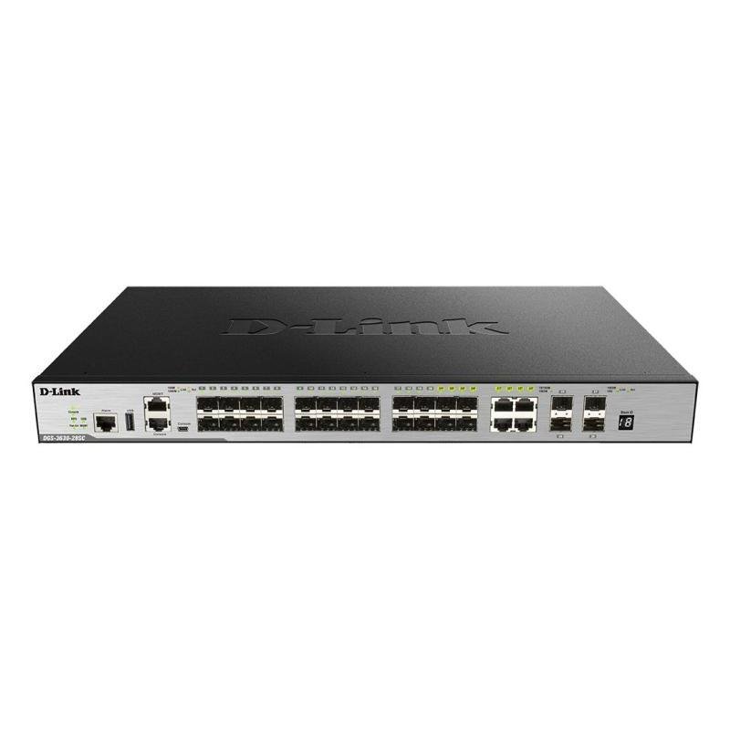 NET SWITCH 28PORT 10/100/1000/4COMBO DGS-3630-28SC/SI D-LINK