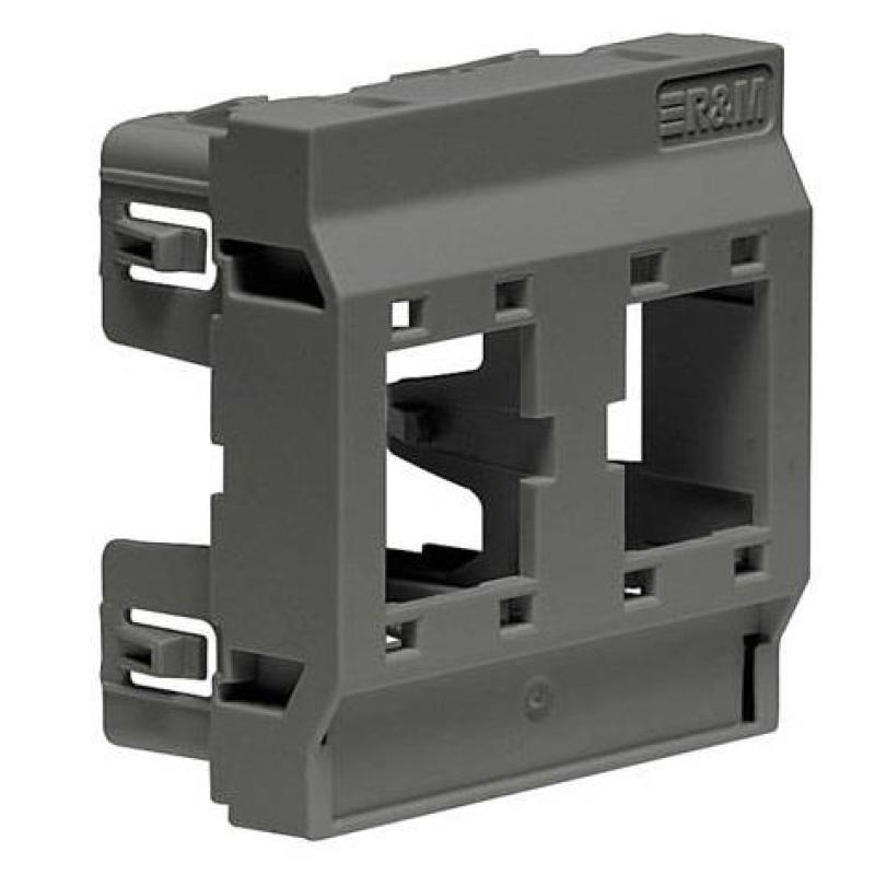 NET ACC MOUNTING PLATE 45X45/2X1PORT BLACK R313333 R&M