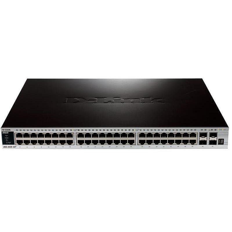NET SWITCH 52PORT 1000BASET/4 SFP  DGS-3420-52T D-LINK