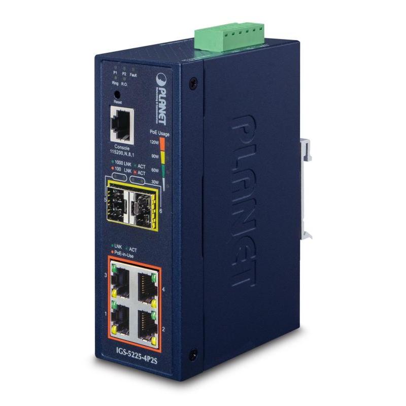 NET SWITCH 4PORT 1000M/IGS-5225-4P2S PLANET