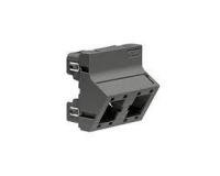 NET ACC ANGLED MOUNTING PLATE/45X45 2X1P BLACK R313331 R&M