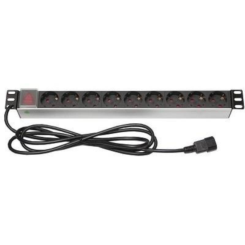 RACK PDU 1U 9 SCHUKO W/SWITCH/C14 BKT-1134L210.09-0 BKT