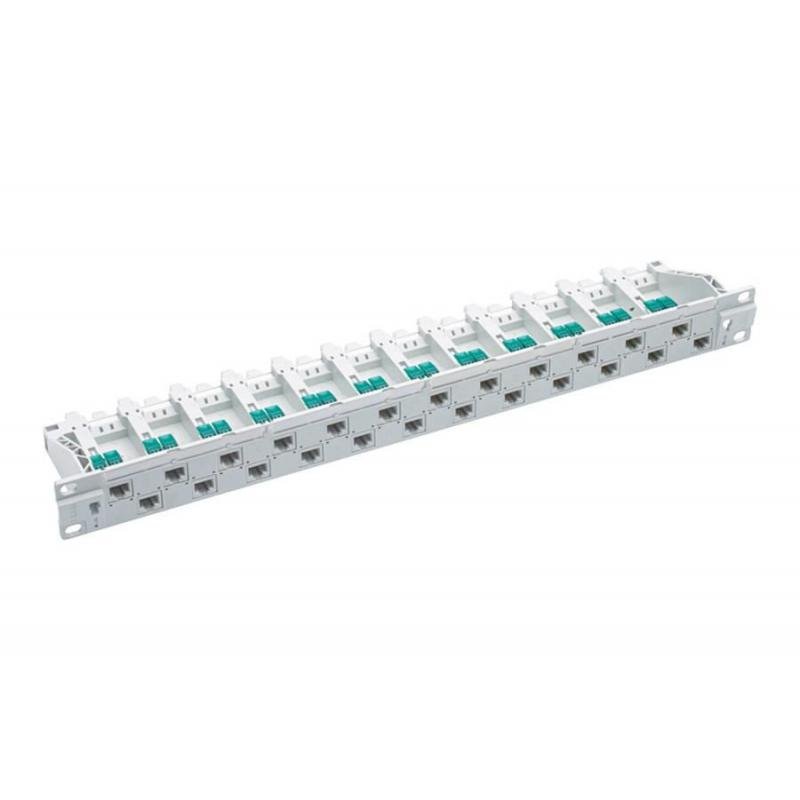PATCH PANEL CAT5E 24XRJ45/1U GRAY R812471 R&M