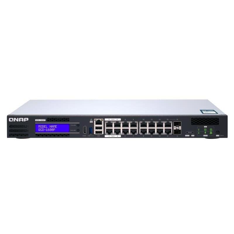 NET SWITCH 16PORTS POE/QGD-1600P-8G QNAP