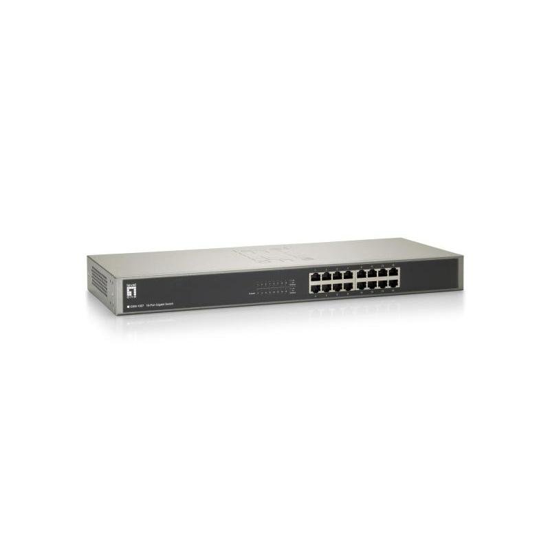 NET SWITCH 16PORT 10/100/1000M/GSW-1657 LEVELONE
