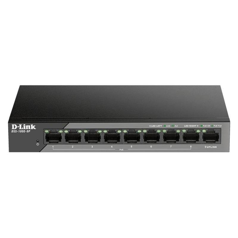 NET SWITCH 9PORT 10/100/1000/DSS-100E-9P D-LINK