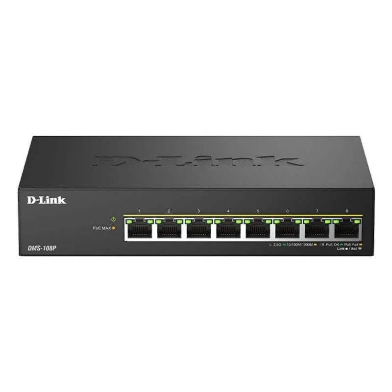 NET SWITCH 8PORT 2.5GE/POE DMS-108P/E D-LINK NET SWITCH 8PORT 2.5GE/POE DMS-108P/E D-LINK