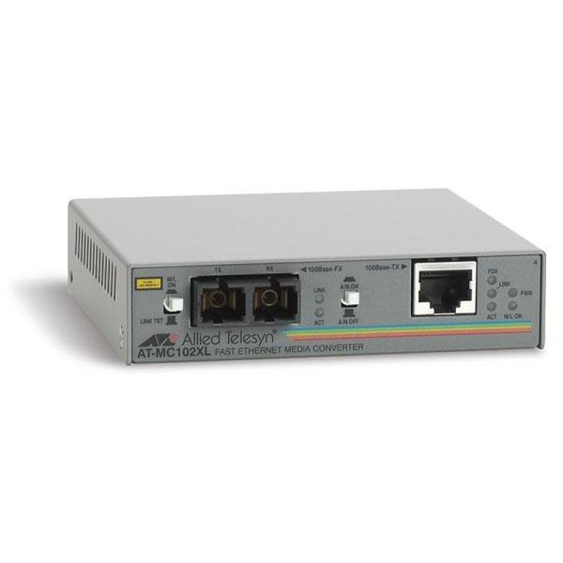 NET CONVERTER 100M FX-TX/SC MM AT-MC102XL-60 ALLIED