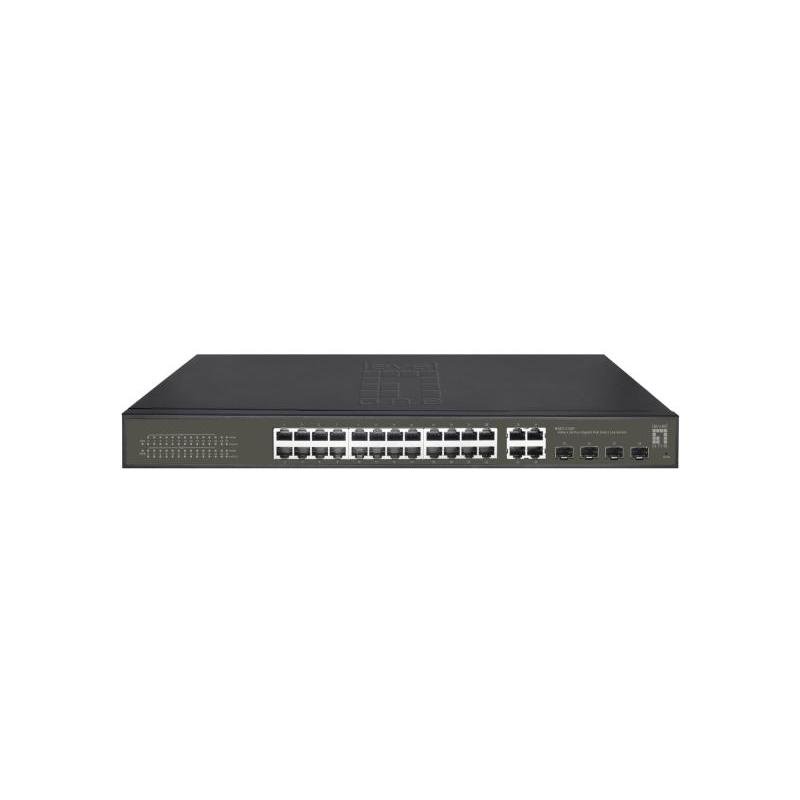 NET SWITCH 28PORT 24POE 1000M/GES-2128P LEVELONE