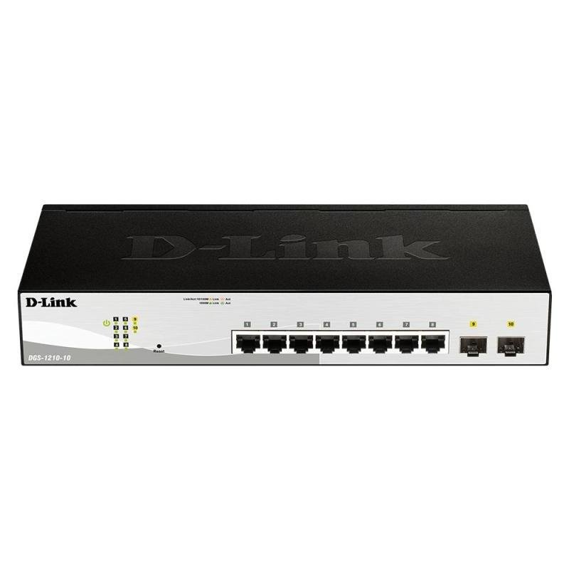 NET SWITCH 8PORT 10/100/1000/2P SFP DGS-1210-10 D-LINK