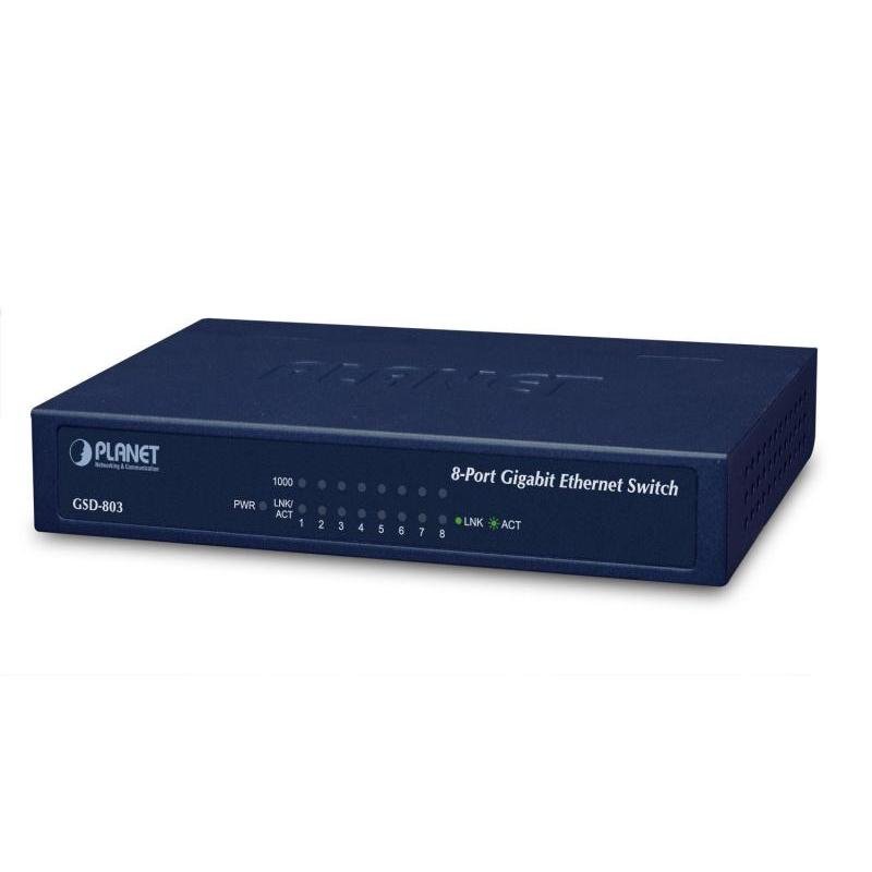 NET SWITCH 8PORT 1000M/GSD-803 PLANET