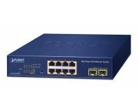 NET SWITCH 8PORT 1000M SFP/GS-2210-8P2S PLANET