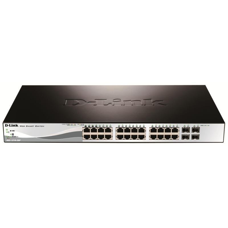 NET SWITCH 24PORT 10/100/1000/POE 4SFP DGS-1210-28P/E D-LINK