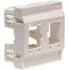 NET ACC MOUNTING PLATE 45X45/2X1PORT WHITE R313330 R&M