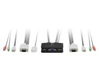 NET SWITCH KVM USB VGA/2PORT KVM-0223 LEVELONE