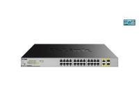 NET SWITCH 24PORT 10/100/1000/2COMBO DGS-1026MP D-LINK