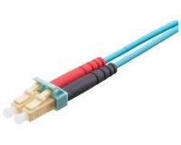 PATCH CABLE FO LC-DUPLEX LSZH/OM3 1M BEIGE/TURQ R323063 R&M